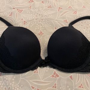 VS Black Lace Push Up Bra